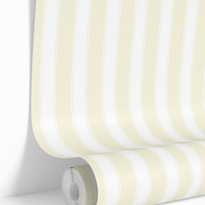 Buttercream Stripes Wallpaper