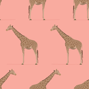 Giraffe Pink Wallpaper