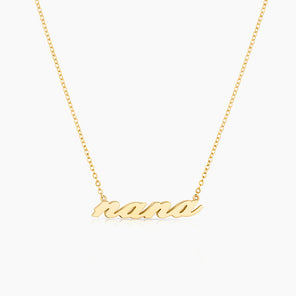 Nana Script Necklace